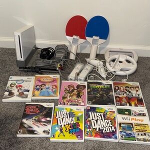 Nintendo Wii Console Bundle - White, Red, Blue